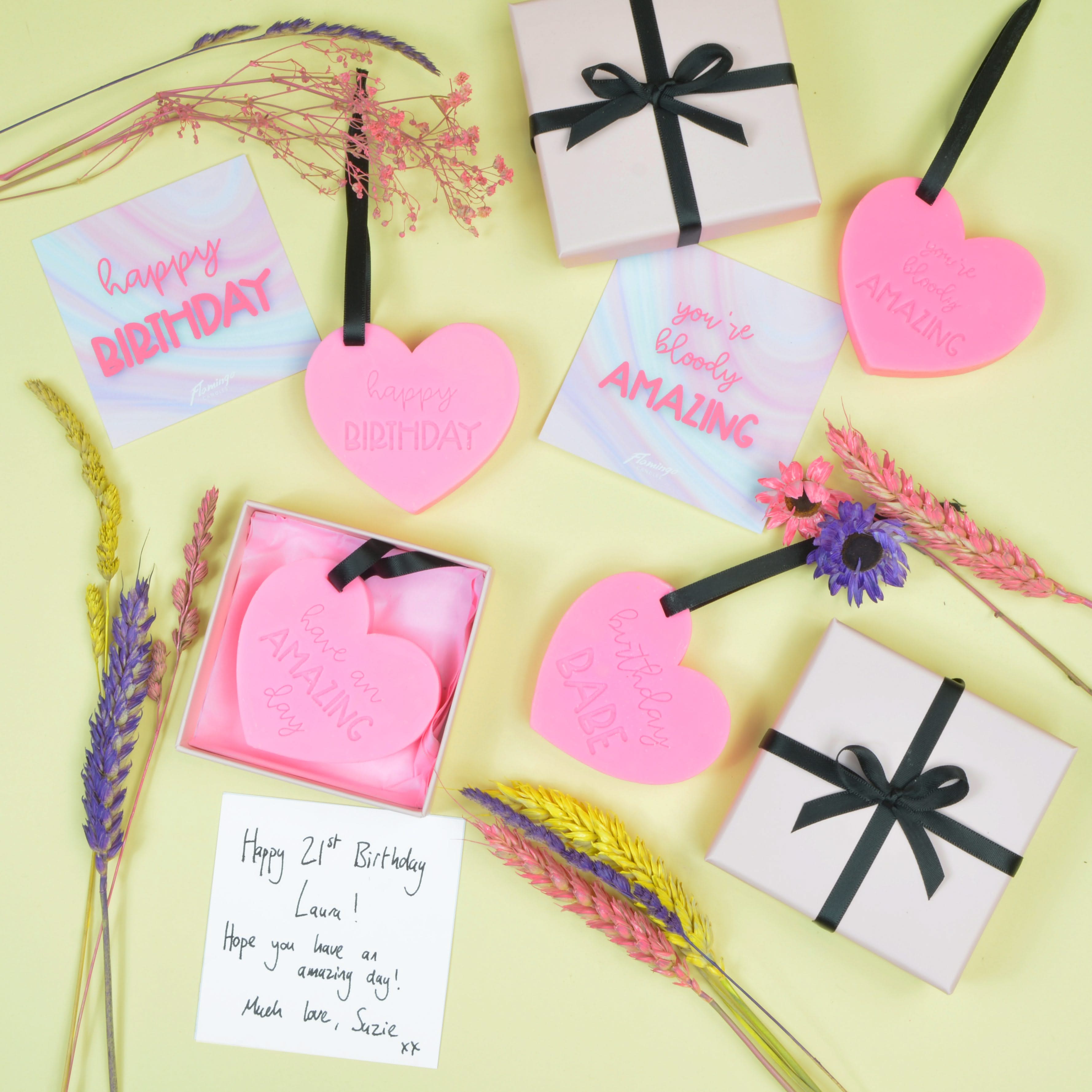 Birthday Scent Heart Letterbox Gift