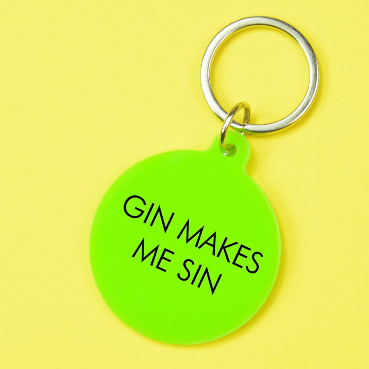 Gin Makes Me Sin Keytag