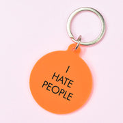 I Hate People Keytag