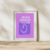 Ibiza Beach Club Vacay Wall Print