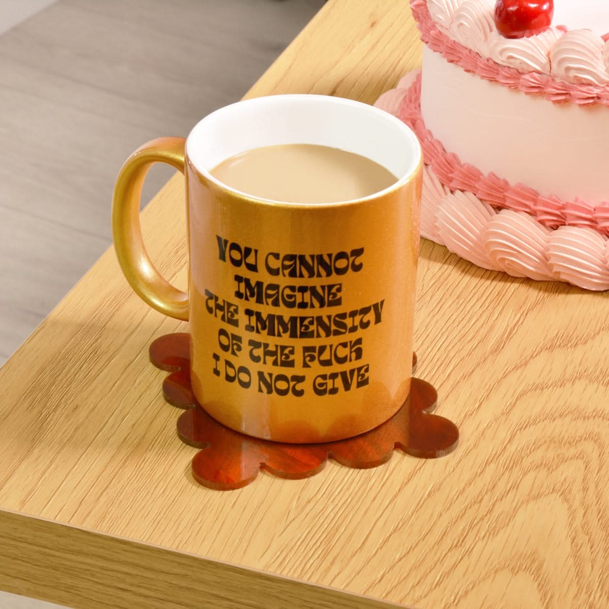 Slogan Scallop Coasters