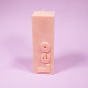 Leo Zodiac Block Pillar Candle