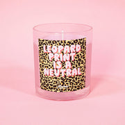 Watermelon Leopard Print is a Neutral Leopard Print Candle