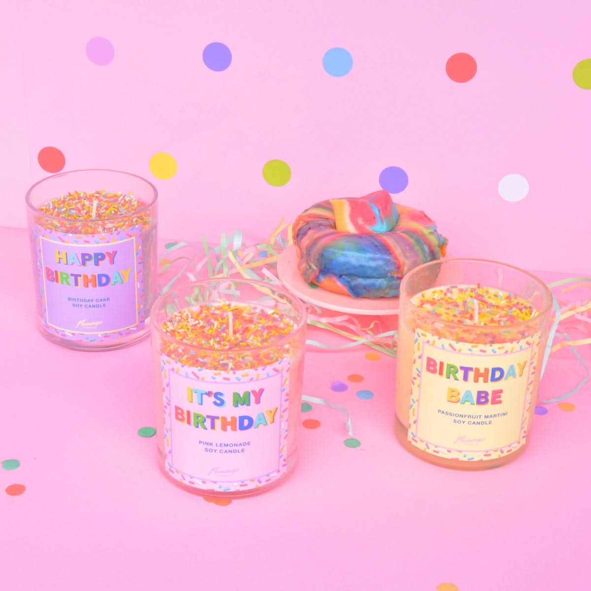 Pink Lemonade It's My Birthday Sprinkle Candle