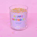 Birthday Cake Happy Birthday Sprinkle Candle