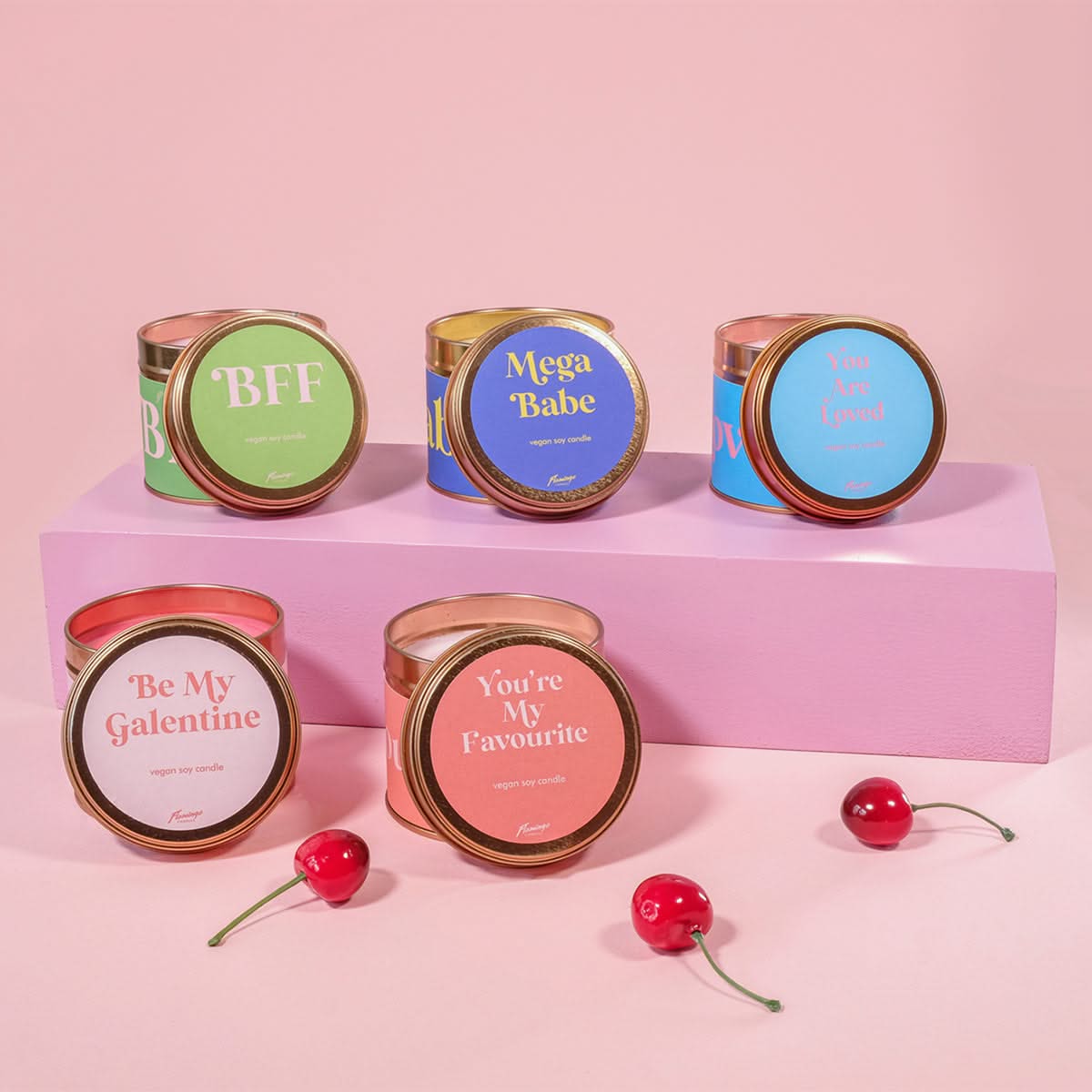 Pomegranate & Fig Be My Galentine Valentine Tin Candle