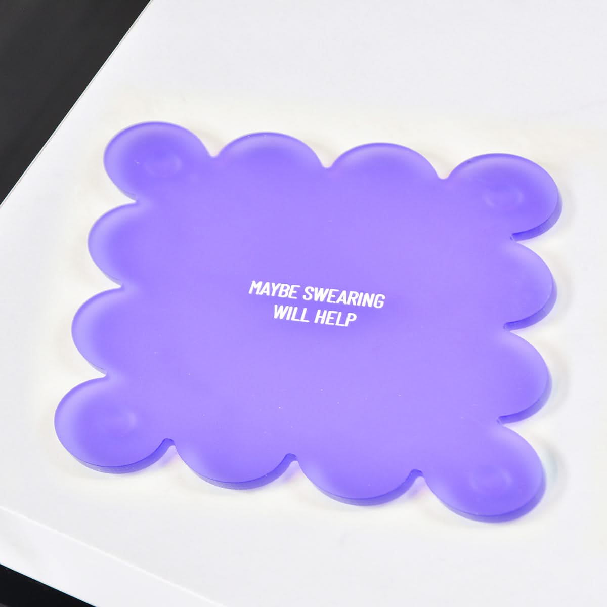 Maybe Swearing Will Help Scallop Coaster