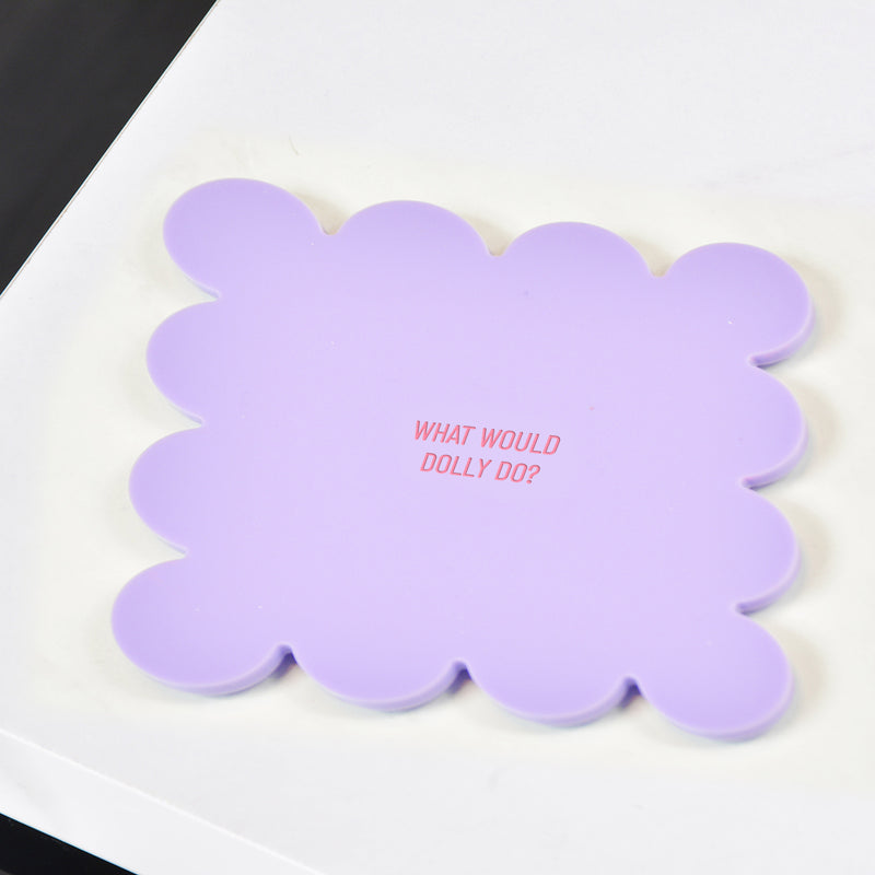 What Would Dolly Do? Scallop Coaster