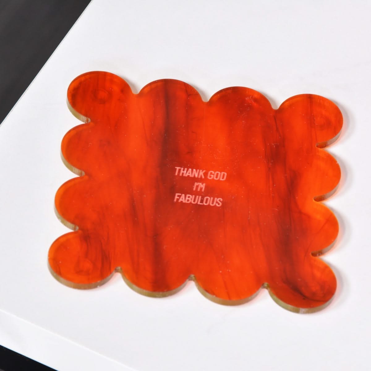 Slogan Scallop Coasters