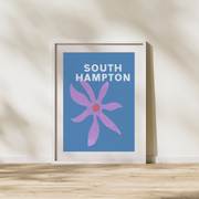 South Hampton Vacay Wall Print