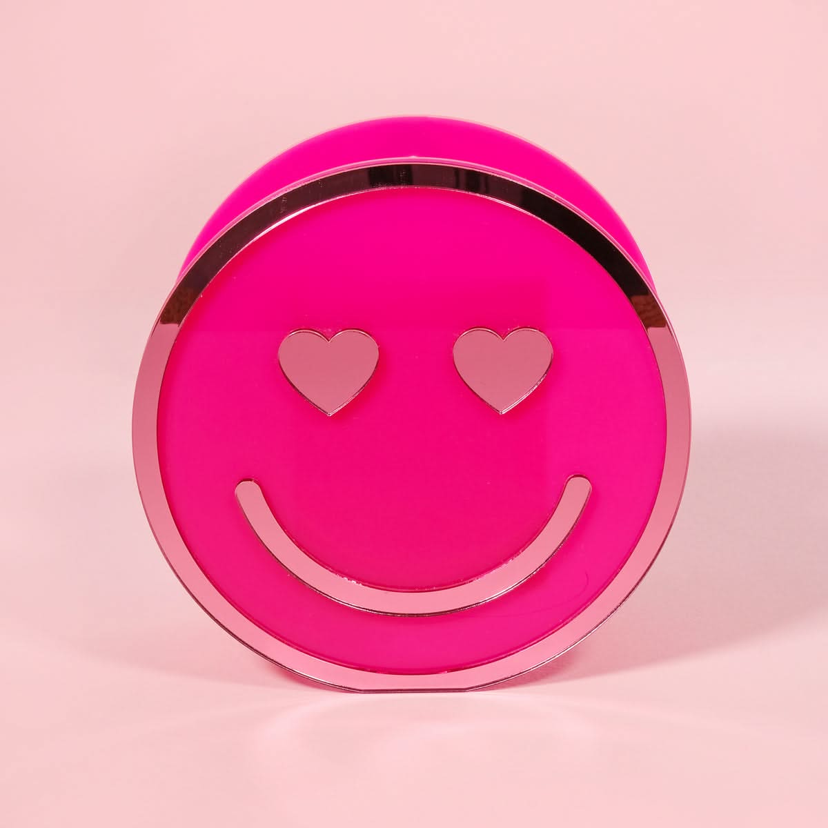 Hot Pink Heart Eye Valentine Happy Vase