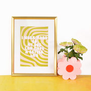 I Work Hard so My Dog Can Have a Better Life Psychedelic Wall Print