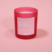Pomegranate & Fig Well Behaved Women Don’t Make History Frosted Red Jar Candle