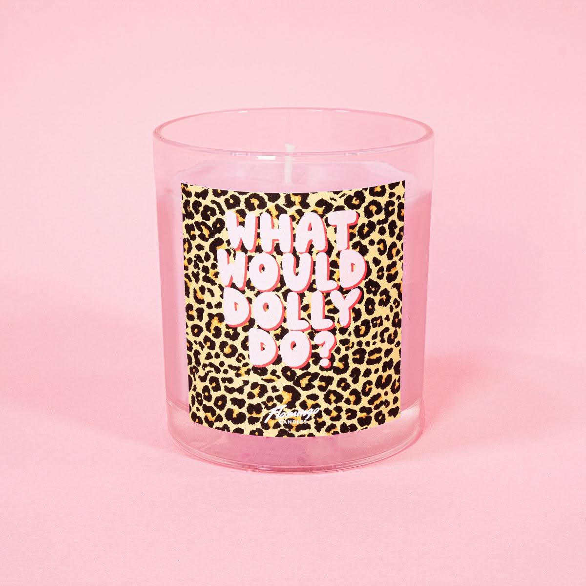 Blackcurrant & Bergamot What Would Dolly Do? Leopard Print Candle