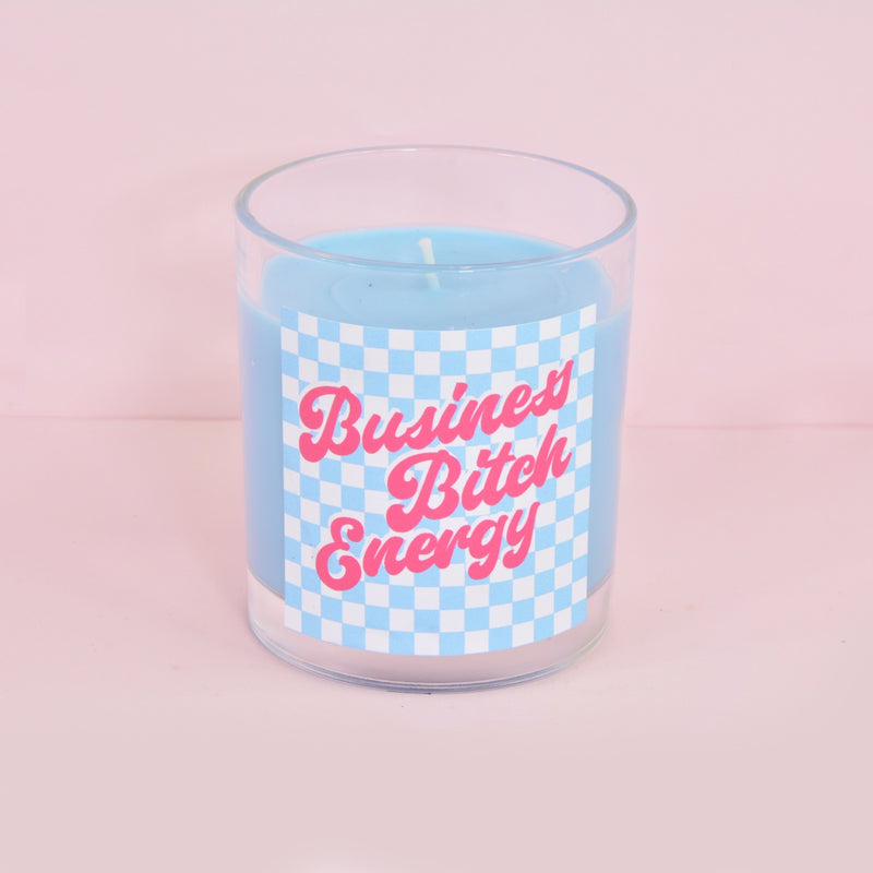 Honey & Tobacco Business Bitch Energy Grid Print Candle