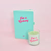 I'm a Luxury Candle & Notebook Combo